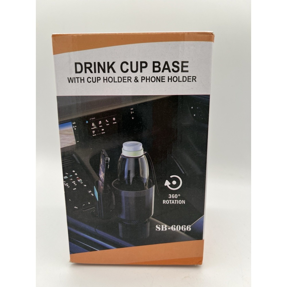 🚗 Car Cup Holder Expander Adapter w/Phone Holder – 2‑in‑1 Adjustable Cup Holder